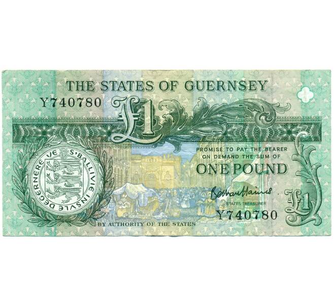 Банкнота 1 фунт 2016 года Гернси (Артикул K11-124214)