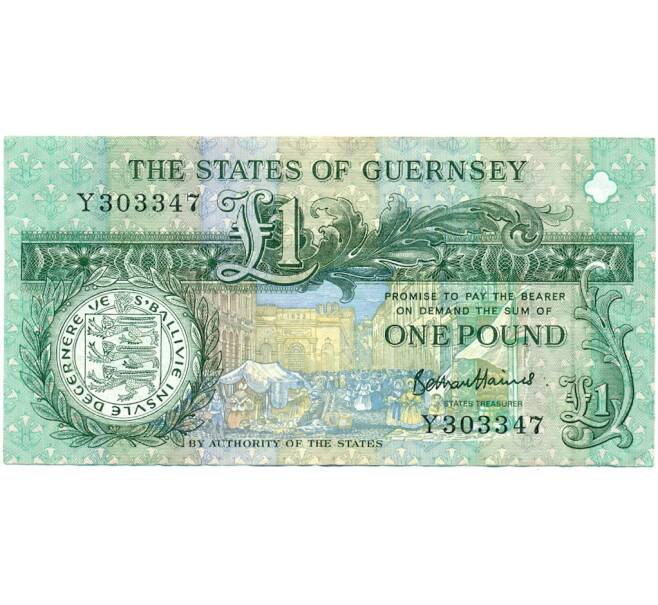 Банкнота 1 фунт 2016 года Гернси (Артикул K11-124216)