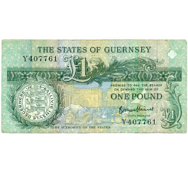Банкнота 1 фунт 2016 года Гернси (Артикул K11-124221)