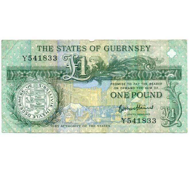 Банкнота 1 фунт 2016 года Гернси (Артикул K11-124237)