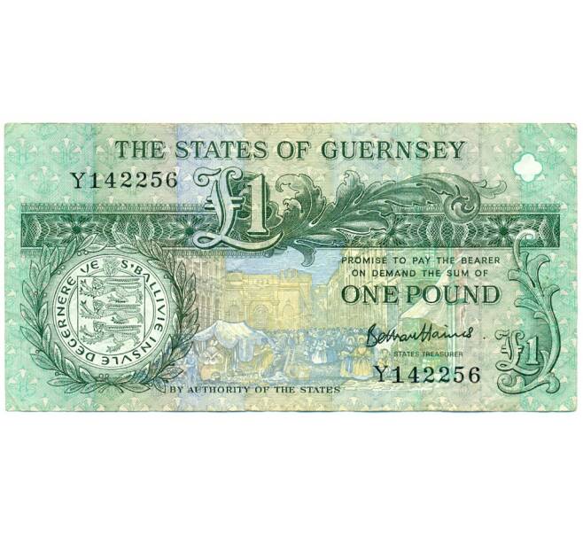 Банкнота 1 фунт 2016 года Гернси (Артикул K11-124240)