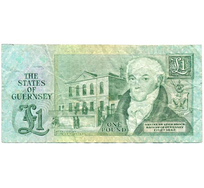 Банкнота 1 фунт 1991 года Гернси (Артикул K11-124249)