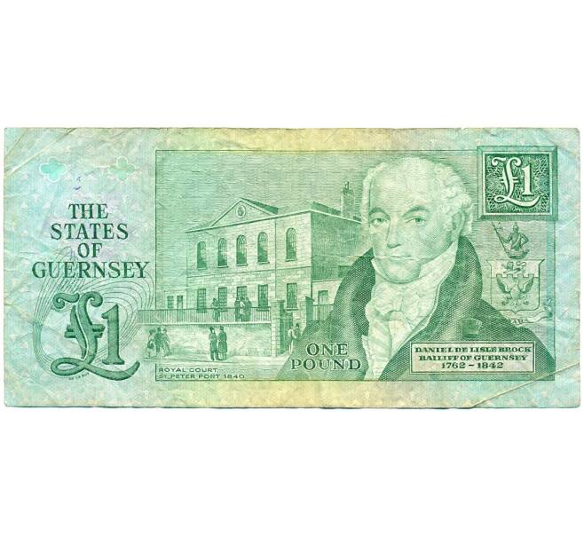 Банкнота 1 фунт 1980 года Гернси (Артикул K11-124272)