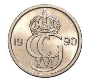 10 эре 1990 года Швеция — Фото №1