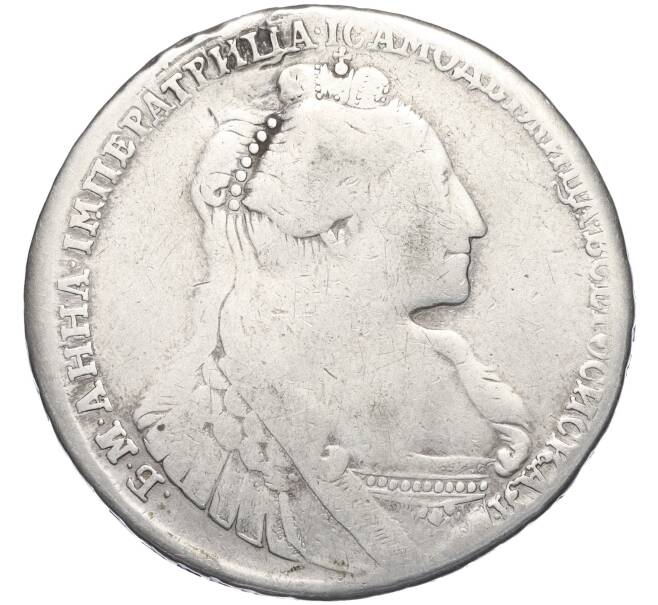Монета 1 рубль 1735 года (Реставрация) (Артикул K11-123831)