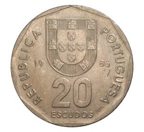 20 эскудо 1986 года Португалия — Фото №1