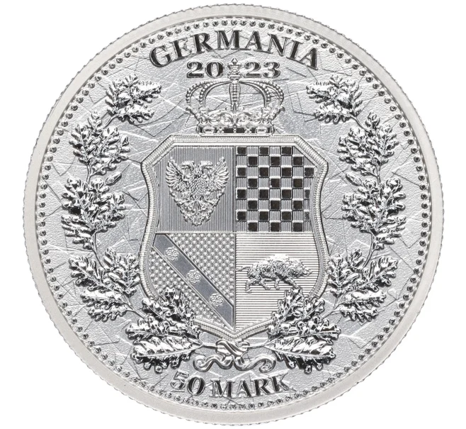 Монета 50 марок 2023 года Германия «Аллегории Галлии и Германии» (Артикул M2-72519)