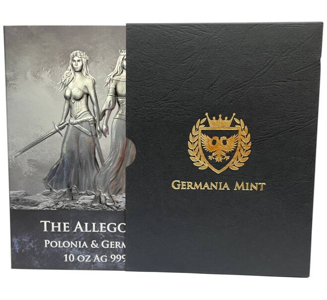 Монета 50 марок 2022 года Германия «Аллегории Полонии и Германии» (Артикул M2-72520)