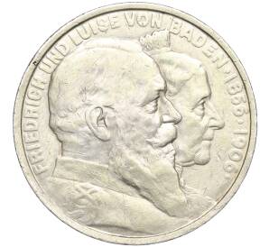 5 марок 1906 года Германия (Баден) «50 лет свадьбе Фридриха I и Луизы Прусской» — Фото №1