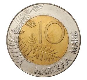 10 марок 1995 года Вступление Финляндии в Европейский союз — Фото №2