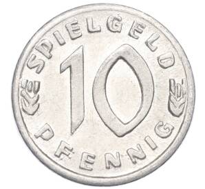 Игровая монета «Шпильгельд — 10 пфеннигов» Германия