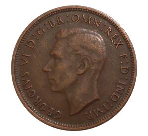 1/2 пенни 1943 года Австралия — Фото №2