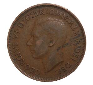 1/2 пенни 1949 года Австралия — Фото №2