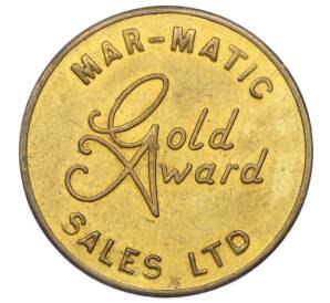 Игровой жетон казино «Mar-Matic Gold Award Sales ltd» Великобритания