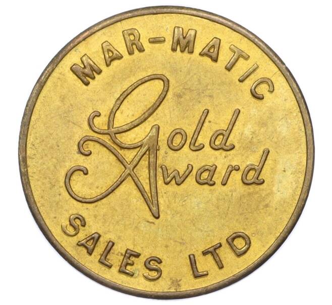 Игровой жетон казино «Mar-Matic Gold Award Sales ltd» Великобритания (Артикул K11-124588)