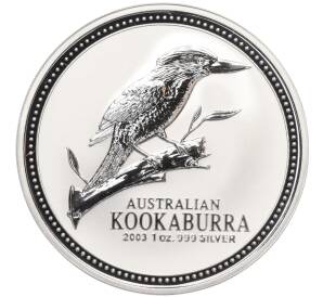 1 доллар 2003 года Австралия «Австралийская кукабара»