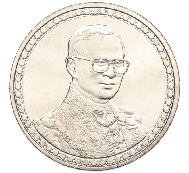 Монета 20 бат 2006 года (BE 2549) Таиланд «60 лет правления Короля Рамы IX» (Артикул M2-72789)
