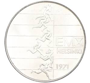10 марок 1971 года Финляндия «X Чемпионат Европы по легкой атлетике» — Фото №1