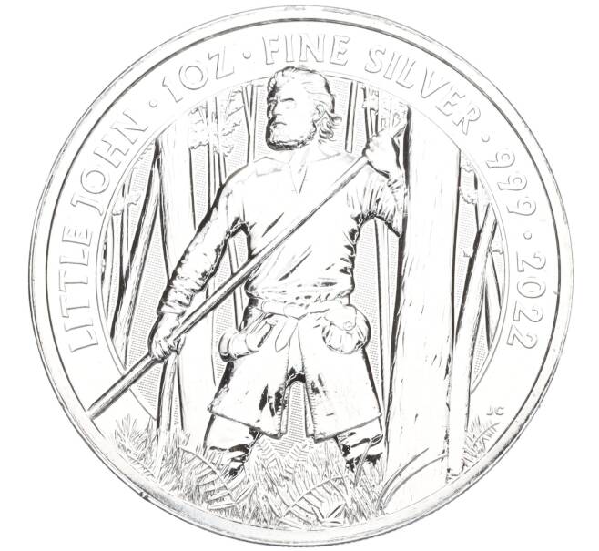 Монета 2 фунта 2022 года Великобритания «Мифы и легенды — Маленький Джон» (Артикул M2-72819)