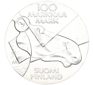 100 марок 1989 года Финляндия «Изобразительное искусство Финляндии»
