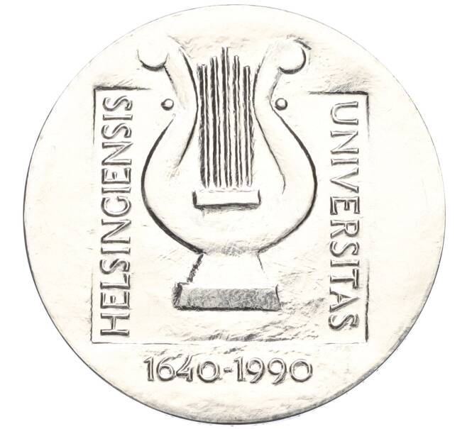 Монета 100 марок 1990 года Финляндия «350 лет Хельсинкскому университету» (Артикул M2-72859)