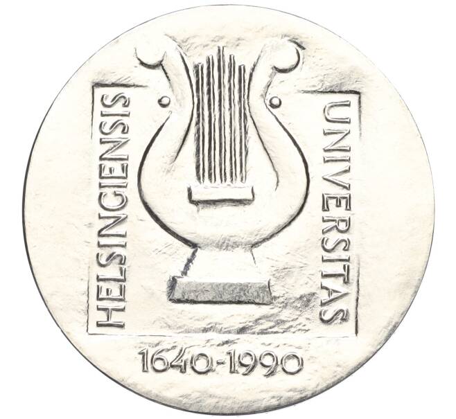 Монета 100 марок 1990 года Финляндия «350 лет Хельсинкскому университету» (Артикул M2-72860)