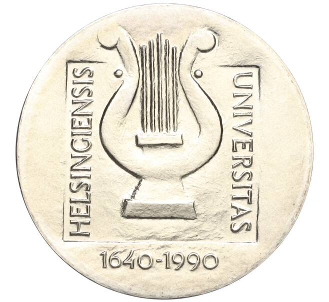 Монета 100 марок 1990 года Финляндия «350 лет Хельсинкскому университету» (Артикул M2-72862)