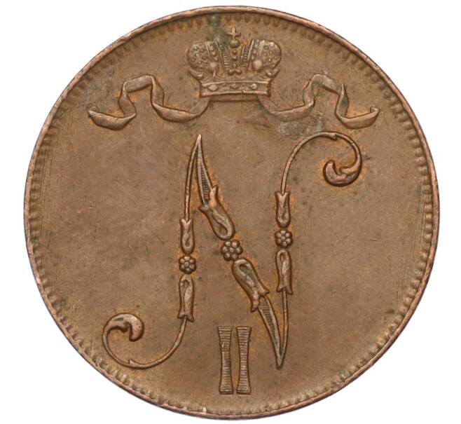 Монета 5 пенни 1916 года Русская Финляндия (Артикул: M1-58590) — Фото №2