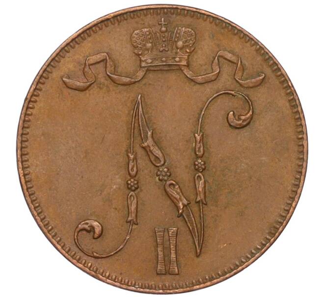 Монета 5 пенни 1916 года Русская Финляндия (Артикул M1-58609)