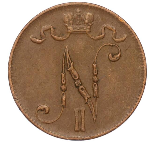 Монета 5 пенни 1916 года Русская Финляндия (Артикул M1-58610)