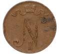Монета 5 пенни 1916 года Русская Финляндия (Артикул M1-58618)