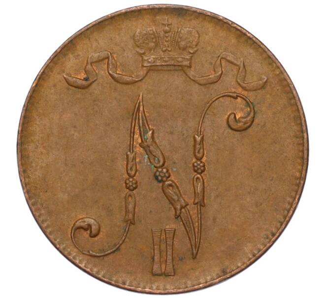 Монета 5 пенни 1916 года Русская Финляндия (Артикул M1-58622)