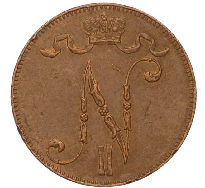 Монета 5 пенни 1916 года Русская Финляндия (Артикул M1-58633)