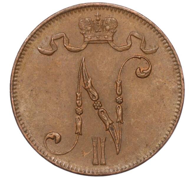 Монета 5 пенни 1916 года Русская Финляндия (Артикул M1-58635)