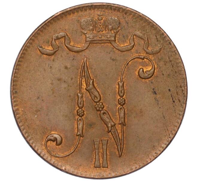 Монета 5 пенни 1916 года Русская Финляндия (Артикул M1-58639)