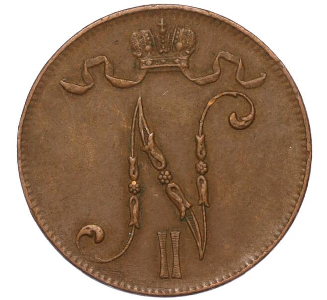 Монета 5 пенни 1916 года Русская Финляндия (Артикул M1-58641)