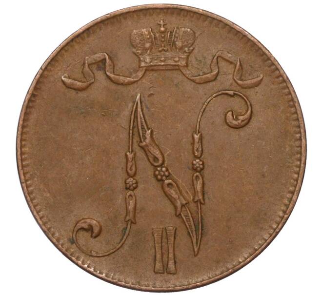 Монета 5 пенни 1916 года Русская Финляндия (Артикул M1-58646)