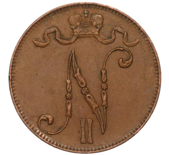 Монета 5 пенни 1916 года Русская Финляндия (Артикул M1-58653)