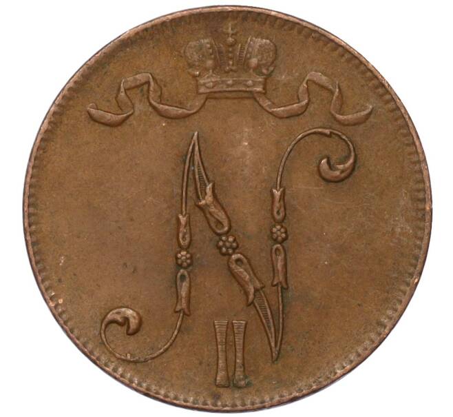 Монета 5 пенни 1916 года Русская Финляндия (Артикул M1-58656)