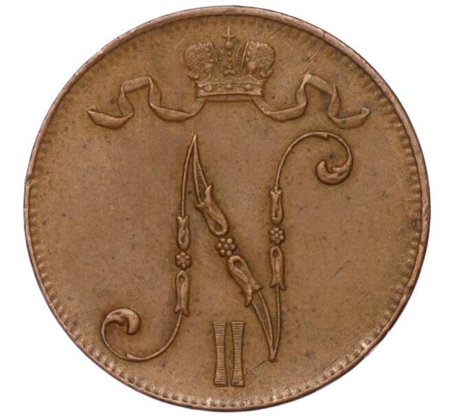 Монета 5 пенни 1916 года Русская Финляндия (Артикул M1-58657)