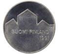 Монета 100 марок 1991 года Финляндия «Чемпионат мира по хоккею» (Артикул M2-72967)