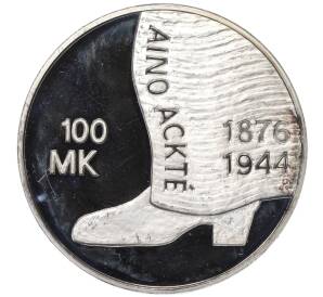 100 марок 2001 года Финляндия «125 лет со дня рождения Айно Акте»