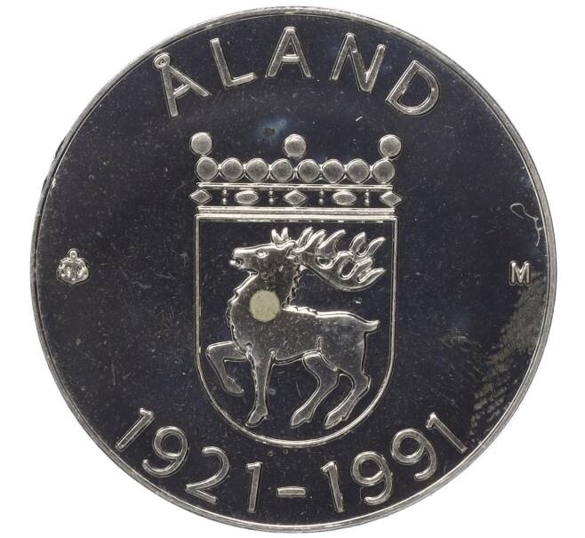 Монета 100 марок 1991 года Финляндия «70 лет автономии Аландских островов» (Артикул M2-72971)