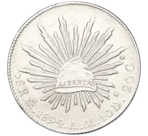 8 реалов 1894 года Мексика