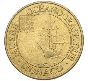 Туристический жетон монетного двора Парижа «Океанографический музей — Монако» 2003 года Франция