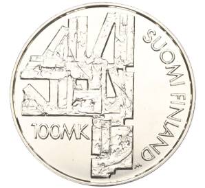 100 марок 2000 года Финляндия «Алексис Киви» — Фото №2
