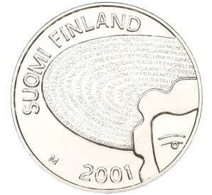 100 марок 2001 года Финляндия «125 лет со дня рождения Айно Акте» — Фото №2
