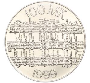 100 марок 1999 года Финляндия «Ян Сибелиус» — Фото №2