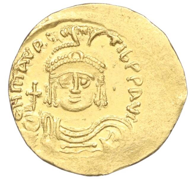 Монета 1 солид 582-602 года Византия — 18-ый Император Маврикий (зять) (Артикул M2-73126)