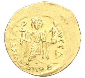 1 солид 582-602 года Византия — 18-ый Император Маврикий (зять)